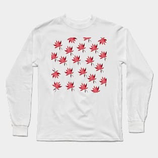 Leafs Red Art Long Sleeve T-Shirt